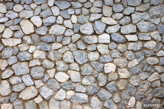 Picture of Old stone wall Texture in weathered and have natural surfaces